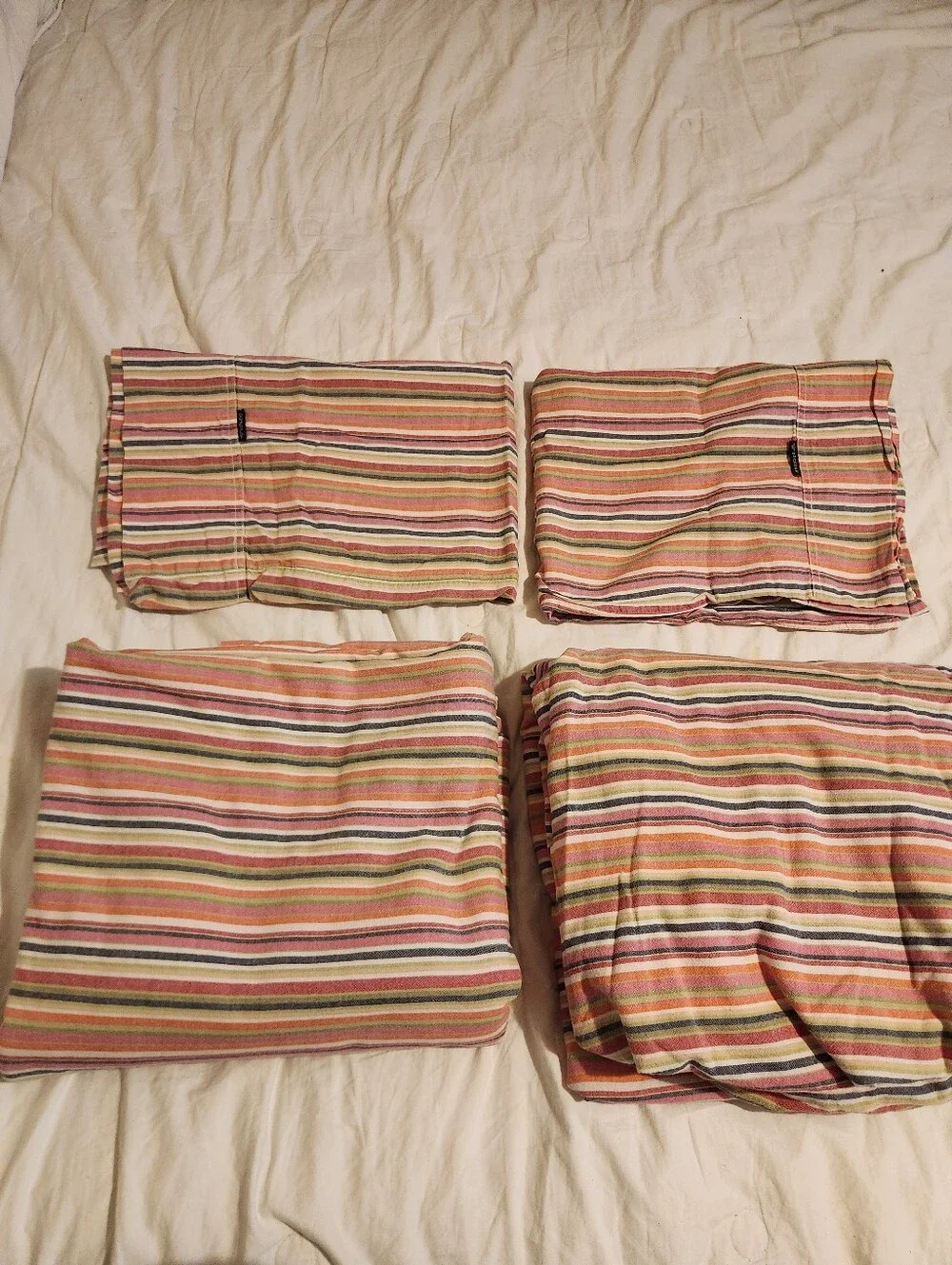 Dockers Striped 100% Cotton Queen Size Sheets Set